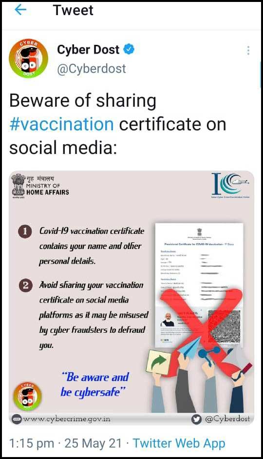 Correction in Vaccine Certificate | Appointment Vaccination |
Co-Win Portal | Self Registration – CoWin | Covid-19 Certificate Information
