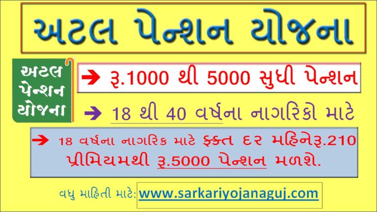અટલ પેન્શiન યોજના । Atal Pension Yojana