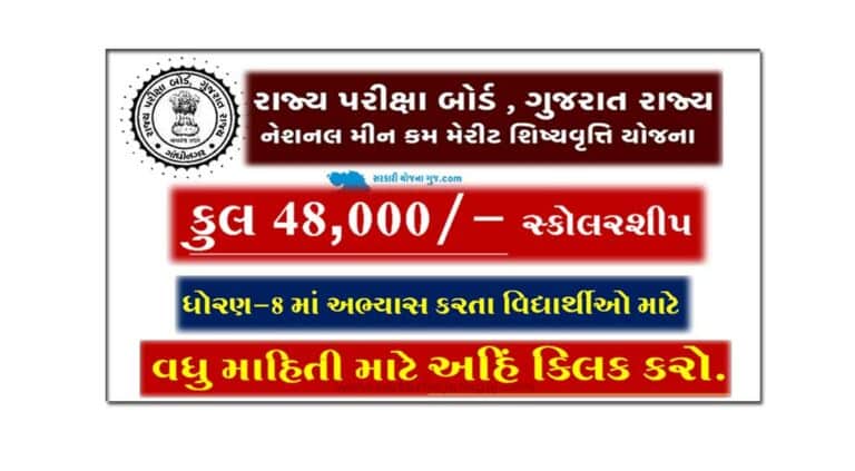 Gujarat NMMS Scholarship 2022 | ગુજરાત રાજ્ય પરીક્ષા બોર્ડની સ્કોલરશીપ