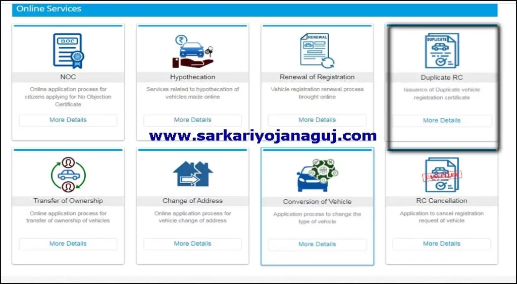 Check RC Status with Application Number