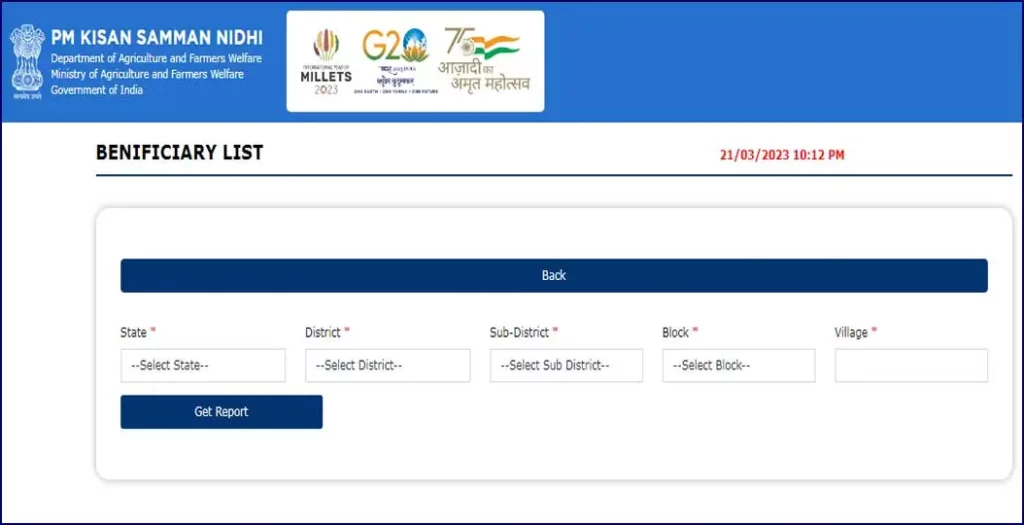 PM Kisan Beneficiary List