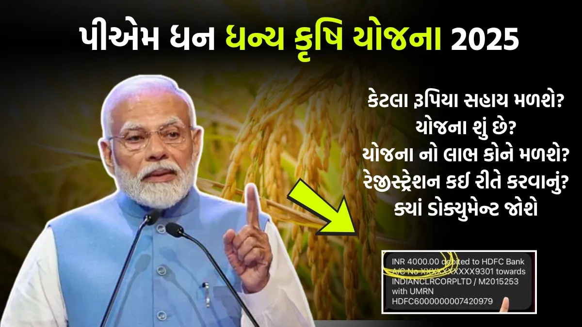 PM Dhan Dhanya Krishi Yojana 2025